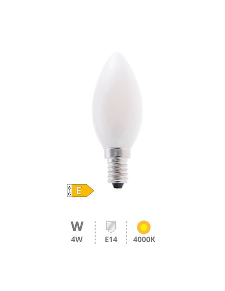 Bombilla LED vela Serie Cristal 4W E14 4000K