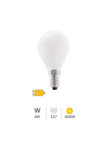 Bombilla LED esférica Serie Cristal 4W E14 4000K