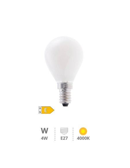 Bombilla LED esférica Serie Cristal 4W E14 4000K