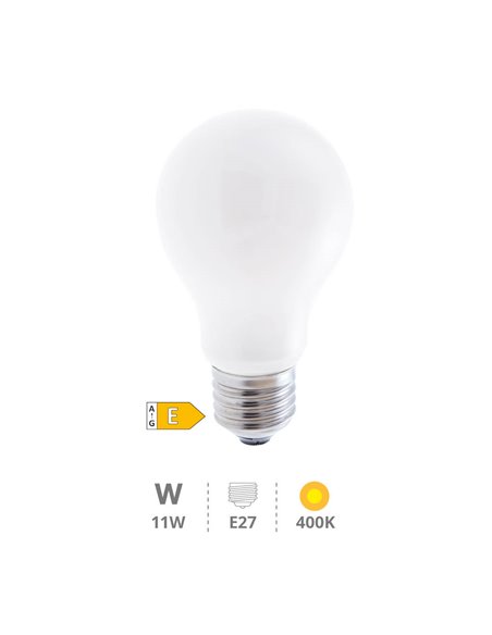 Bombilla LED estándar Serie Cristal 11W E27 4000K
