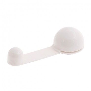 Batente de porta adesivo com retentor branco