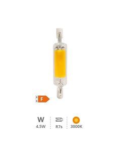 Lâmpada linear LED COB 78mm R7s 4,5W 3000K 2