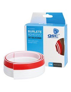Burlete de silicona adhesivo 1M Blanco 2