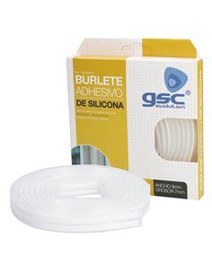 Fita adesiva de silicone 9mm 6M Branca 2