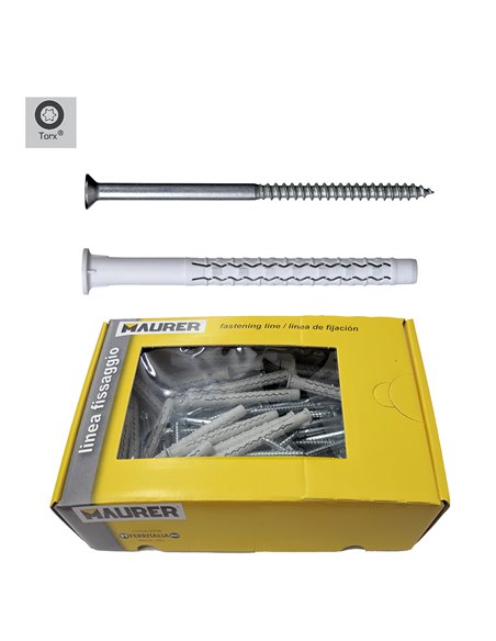Taco Wolfpack Con Tirafondo Torx MU-XL  8 x 100 mm. (Caja de 50 piezas)