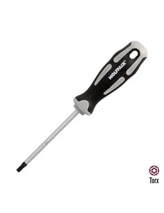 Destornillador Torx Inviolable Acero S2 Mango TPR Bimaterial. Medida T27 x Ø 6,0 x 100 mm.