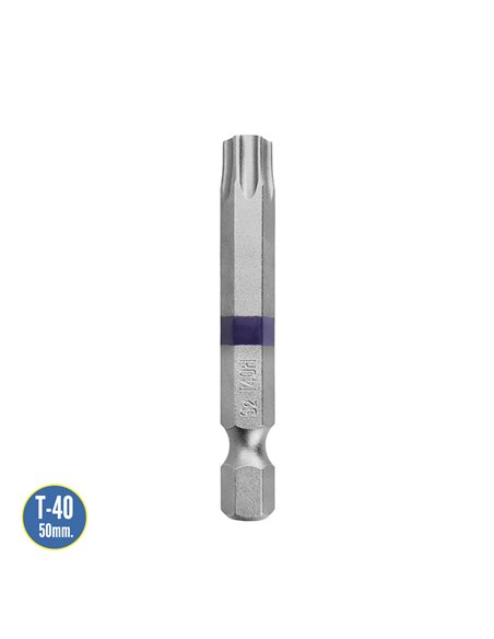 Puntas Largas Destornillador Torx T40 (2 Piezas). Acero S2 al Cromo Vanadio. Puntas Hexagonales, Destorpuntas,