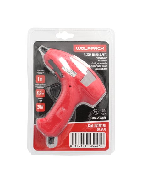 Pistola Termocolante Wolfpack-IDE 20w/ 7,5 mm Pequeña