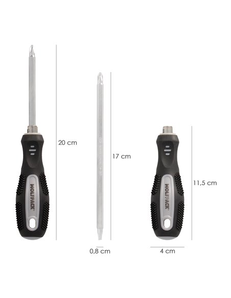 Destornillador Intercambiable 6x150 mm.
