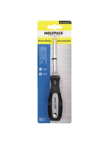 Destornillador Intercambiable 6x150 mm.