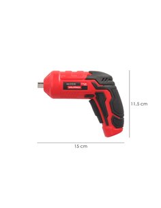 Atornillador 4 V. Con Led, Funda y 5 Destorpuntas, Bateria Recargable USB 2