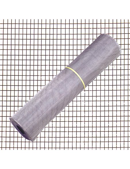 Tela Mosquitera Aluminio 18x14/100  Rollo 30 Metros