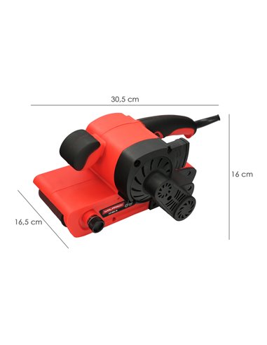 Lixadeira de cinta 800W com sucção integrada