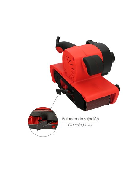 Lixadeira de cinta 800W com sucção integrada