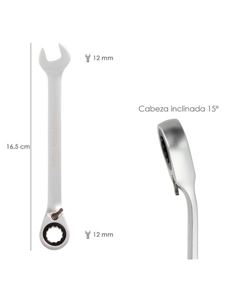 Chave Combinada com Catraca 12 mm. RUÍDO 3113