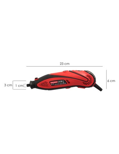 Multiferramenta de 135 W com 210 acessórios e maleta