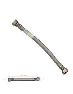 Fêmea Thermo de aço inoxidável reforçada flexível 1/2" da...