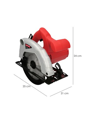 Serra circular de 1300 W com disco de 185 mm, 4800 RPM