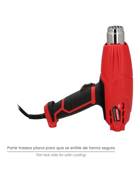 Pistola Aire Caliente 2000 Watt. 2 Potencias Con  Accesorios. Decapador, Pistola Decapar Aire Caliente