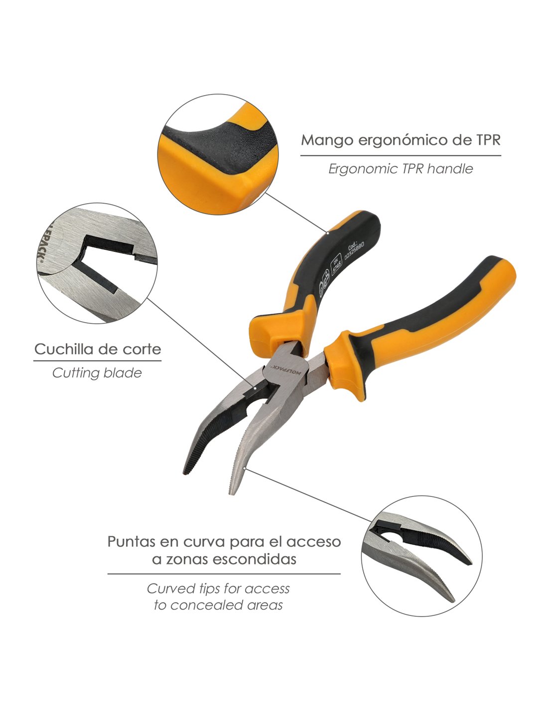 Velleman Vt256 Alicate Alicates De Boca Redonda con Ofertas en