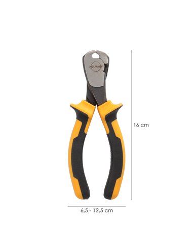 Alicates Corte Frontal 150 mm. Acero DIN 5745. Pelacables, Corta Cables, Pelador Cables,