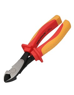 Alicate de corte diagonal 180 mm. Alças isoladas em aço cromo vanádio
