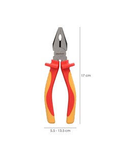 Alicates Universales 150 mm. Mangos Aislados Acero Cromo Vanadio Pelacables, Corta Cables, Pelador Cables 2