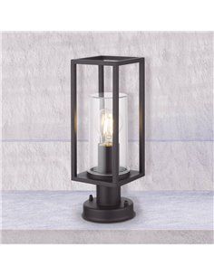 Farol de jardín sobremuro Serie Betka E27 Gris antracita 2