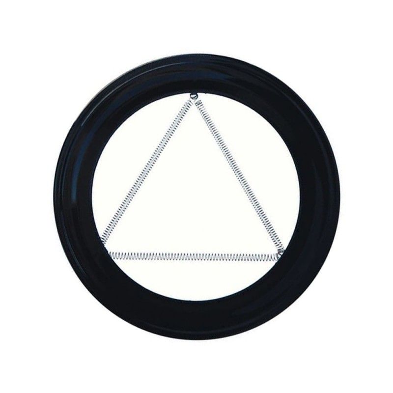 Plafon Embellecedor Estufa Pellet Vitrificado Negro 80 mm.