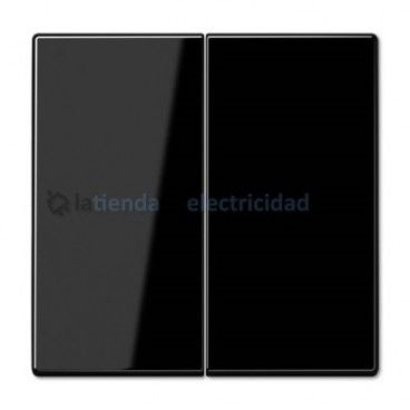 Tecla doble para interruptor o pulsador NEGRO JUNG LS 995 SW