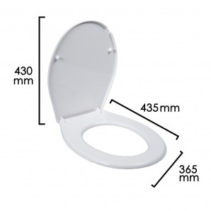 Assento sanitário branco básico 2