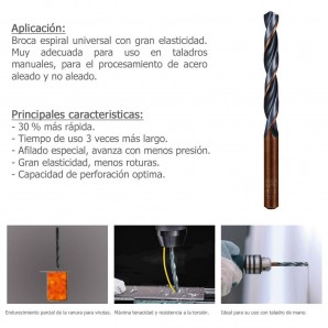 Broca Alpen Hss Sprint Master Ø 8,50 mm. (Blister 1 peça) 2