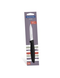 Cuchillo para legumbres y frutas 3" plenus negro tramontina 2