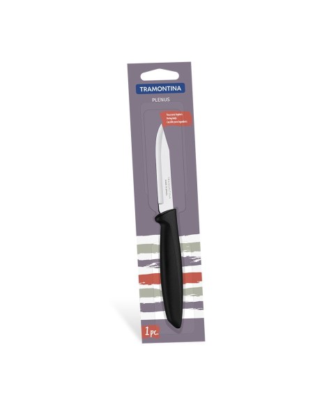 Cuchillo para legumbres y frutas 3" plenus negro tramontina
