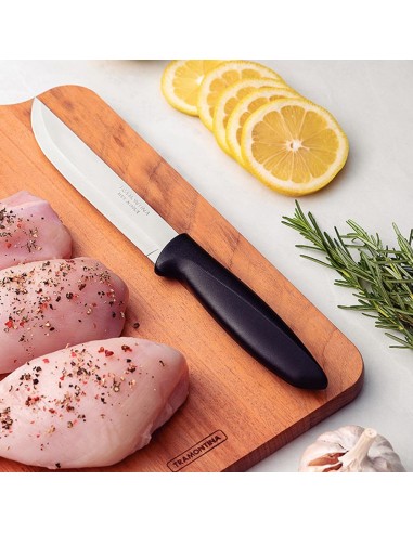 Cuchillo de cocina 6" plenus negro tramontina
