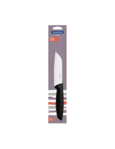 Faca Tramontina Plenus Santoku Preta 5" 12,7cm 2
