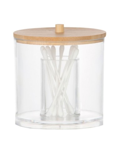 Bote de baño organizador acrílico ø9x9cm ba72111 andrea house
