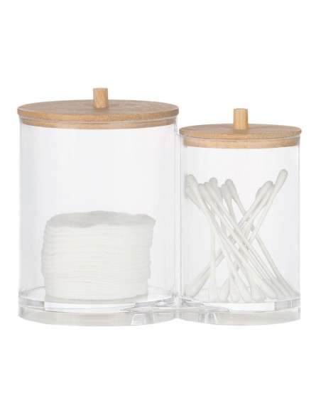 Botes de baño organizadores acrílicos ø15x12cm ba72112 andrea house