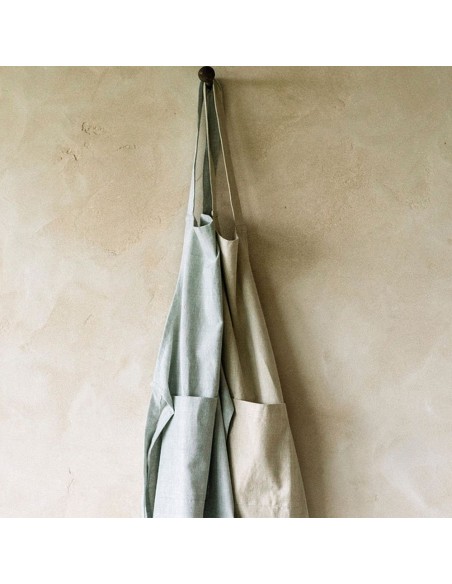 Delantal de algodón gris 60x90cm cc20146 andrea house