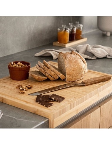Tabla de corte para cocina de bambú 45x35x5cm cc72078 andrea house