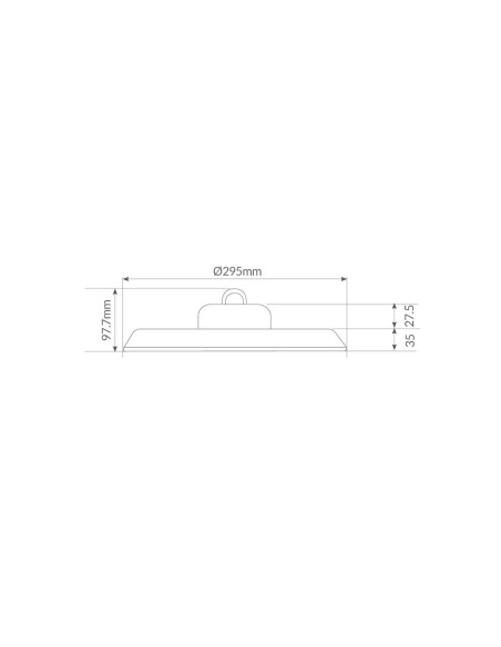 Campânula industrial LED Titas 150W 90º 5000K