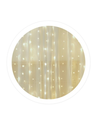 Cortina LED luminosa 3x2M Luz fría
