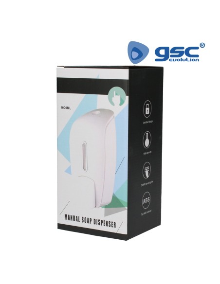 Dispensador gel hidroalcohólico manual 1L