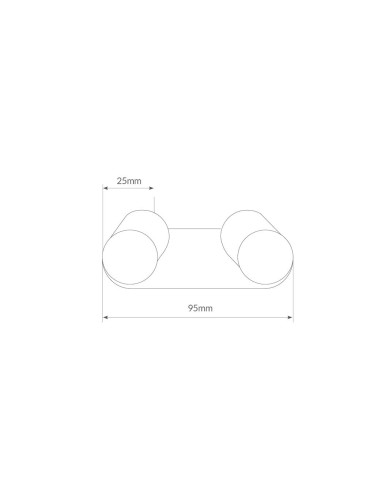 Doble rollo aislante 0,95M Blanco