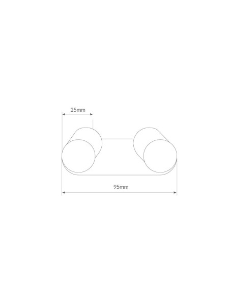 Doble rollo aislante 0,95M Blanco