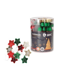 Estrellas LED multicolor 1,35M Luz cálida 2