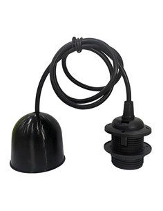 Lámpara colgante Cuval E27 1M Negro