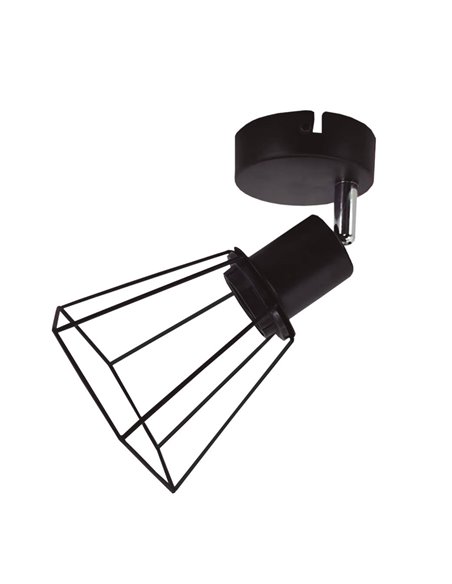 Faretto da soffitto semplice Serie Bhani E27 Nero