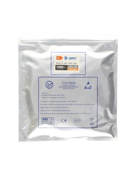Rollo 5M tira LED 12W/M 2700-3000K IP44 24V