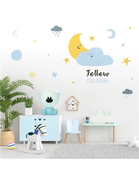Luz de noche infantil LED Osito 2,5W Azul